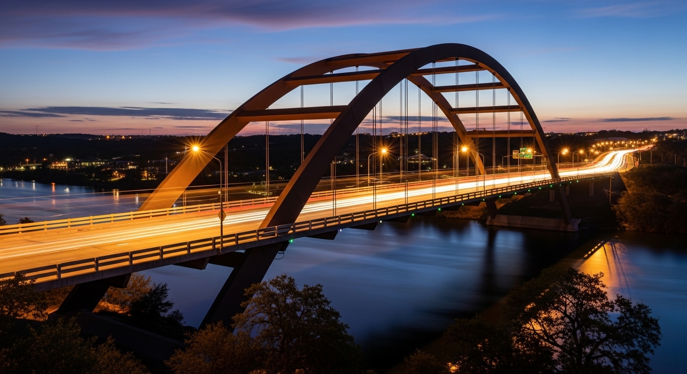 Pennybacker Bridge at Dusk
